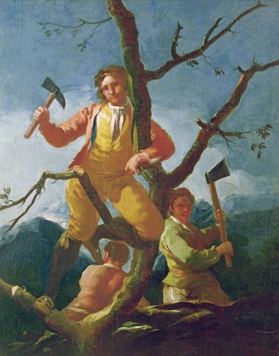 The Woodcutters, 1779 by Francisco de Goya